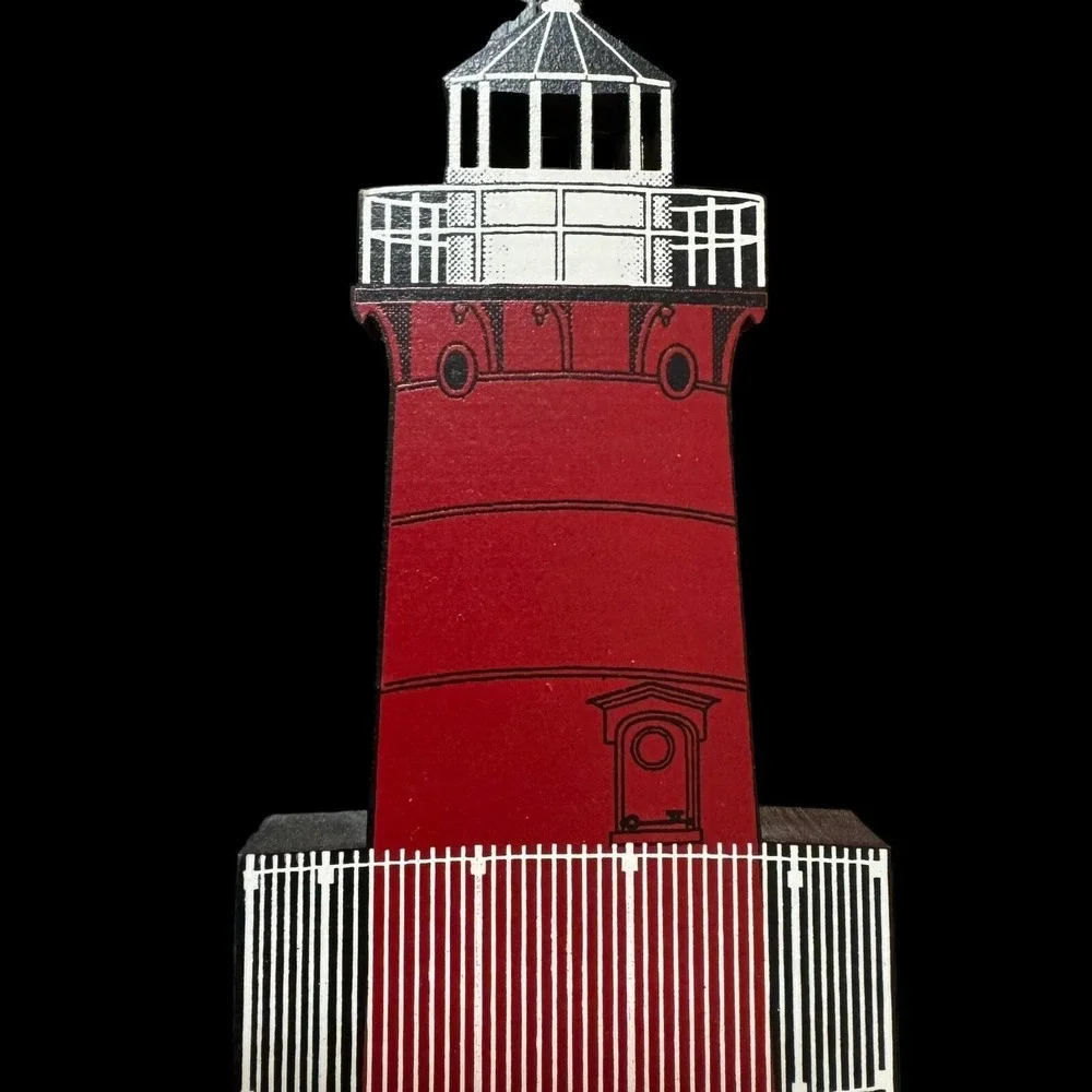 JEFFRY'S HOOK LIGHTHOUSE New York City, New York‎ NYC Shelia's 1996 SIGNED